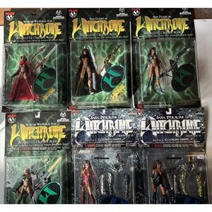 Medieval Witchblade and Sara Pexxini  Moore Collectibles 6" Figures NEW (41B)